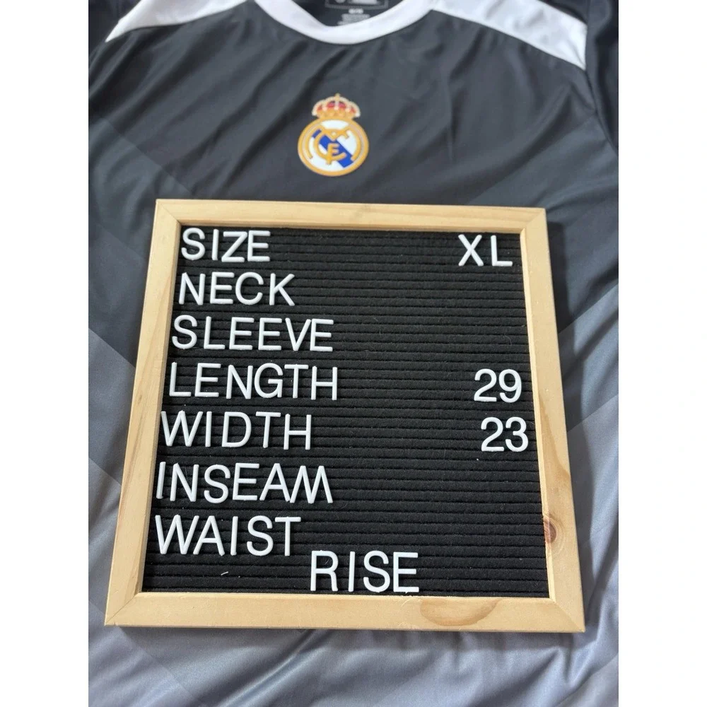 Real Madrid soccer football jersey size XL shirt polyester logo‎
